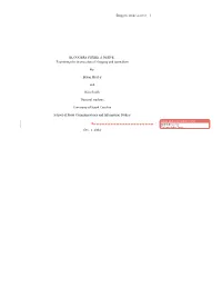 Examining the Intersection of Blogging and Journalism By