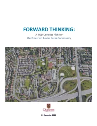 FORWARD THINKING: a TOD Concept Plan for the Pinecrest Foster Farm Community