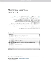 Mechanical Expansion Microscopy