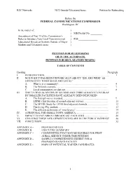 Petition for Rulemaking