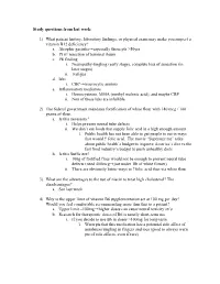 An Example of Class Notes from a Diet