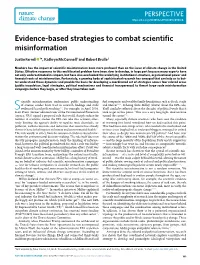 Evidence-Based Strategies to Combat Scientific Misinformation