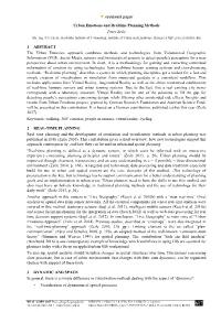Reviewed Paper Urban Emotions and Realtime Planning Methods Peter