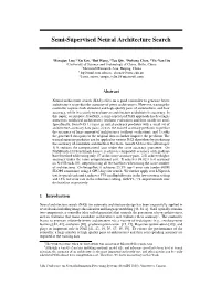 Semi-Supervised Neural Architecture Search