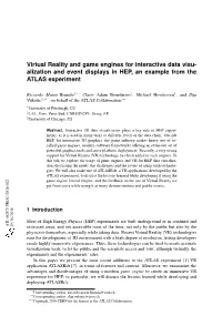 Virtual Reality and Game Engines for Interactive Data Visu