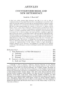 Articles Counterterrorism and New Deterrence