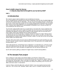 Step by Step Tutorial: How to Build a Bean for Servoy