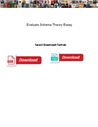 Evaluate-Schema-Theory-Essay.Pdf