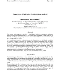 Foundation of Subjective Confrontation Analysis Page 1 of 11