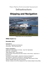 Infrastructure Shipping and Navigation