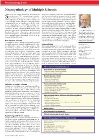Neuropathology of Multiple Sclerosis