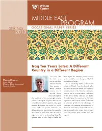 PROGRAM OCCASIONAL PAPER SERIES Spring 2013