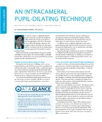An Intracameral Pupil-Dilating Technique