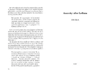Anarchy After Leftism