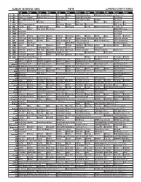 Sunday Morning Grid 4/8/18 Latimes.Com/Tv Times