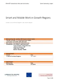 Smart and Mobile Work in Growth Regions