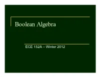 Boolean Algebra