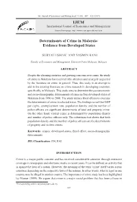 IJEM Determinants of Crime in Malaysia