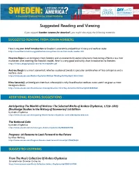Suggested Reading and Viewing