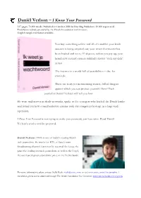Daniël Verlaan – I Know Your Password