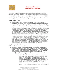 Primitivefire.Com Bowdrill Fire Manual