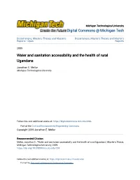 Water and Sanitation Accessibility and the Health of Rural Ugandans