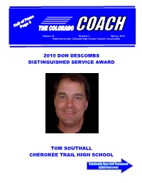 2010 Don Descombs Distinguished Service
