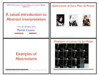 A Casual Introduction to Abstract Interpretation Examples of Abstractions
