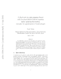 A Short Note on Spin Pumping Theory with Landau-Lifshitz-Gilbert