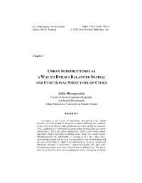 Chapter 1. Urban Substructures As a Way to Build a Balanced Spatial
