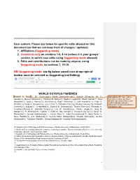 Dear Authors. Please See Below for Specific Edits Allowed on This Document (So That We Can Keep Track of Changes / Updates): 1