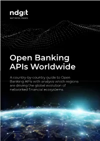 Open Banking Apis Worldwide