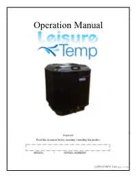 Operation Manual