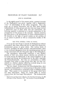 Principles of Plant Taxonomy. Ix.*