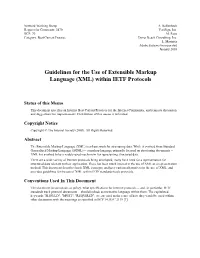 Guidelines for the Use of Extensible Markup Language (XML) Within IETF Protocols
