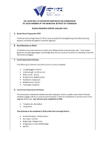 4B). Roads Report Comeragh 15Th January 2020