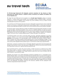 An EU-Wide Legal Framework with Adequate Consumer