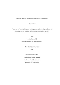 Chemical Modeling of Interstellar Molecules in Dense Cores