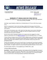 Mariners 12Th Annual Deca Day Goes Virtual