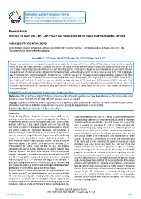 Research Article STUDIES on LAND USE and LAND COVER of LOWER SONE BASIN USING REMOTE SENSING and GIS