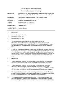 UTT/19/0140/FUL – HATFIELD HEATH (Referred to Committee By