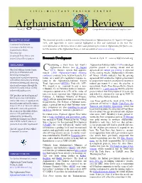 Afghanistan Review Week 32 09 August 2011 Comprehensive Information on Complex Crises
