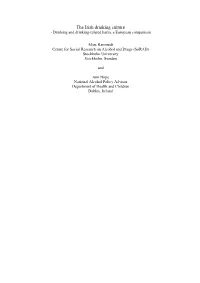 PDF (The Irish Drinking Culture: Drinking and Drinking-Related Harm