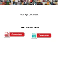 Pruitt Age of Consent