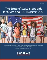 The State of State Standards for Civics and U.S. History in 2021