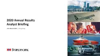 2020 Annual Results Analyst Briefing