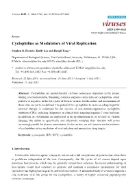 Cyclophilins As Modulators of Viral Replication