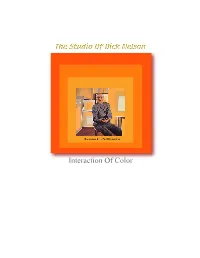 Interaction of Color Interaction of Color Handouts and Exercises Table of Contents