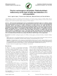 Rediscovery at the Type Locality and Detection of a New Population 1José L