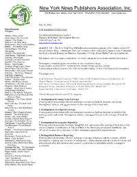 2019 Contest Press Release